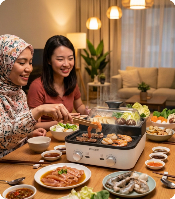 2in1 Grill & Pot - Indoor Gatherings