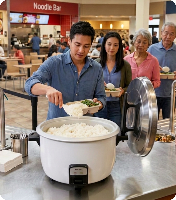 Commercial Rice Cooker - Food Court Rush Hours