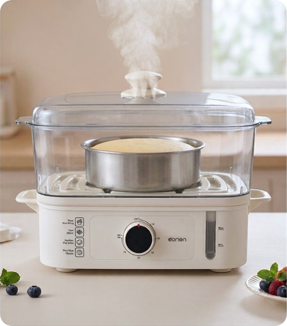 Food Steamer - Steamed Birthday Cakes