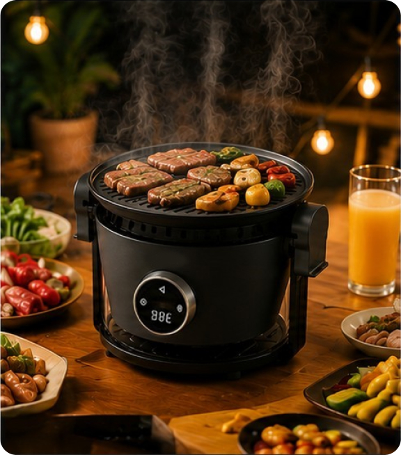 TriChef 3in1 Cooker - Indoor BBQ Nights